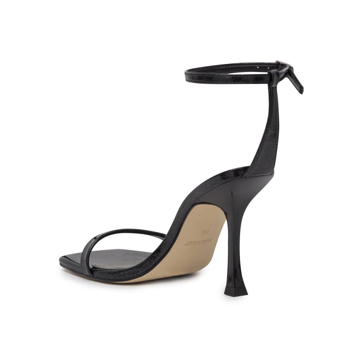 Nine West Yess Ankle Sandaler Med Rem Dam Svarta | 4120USELP