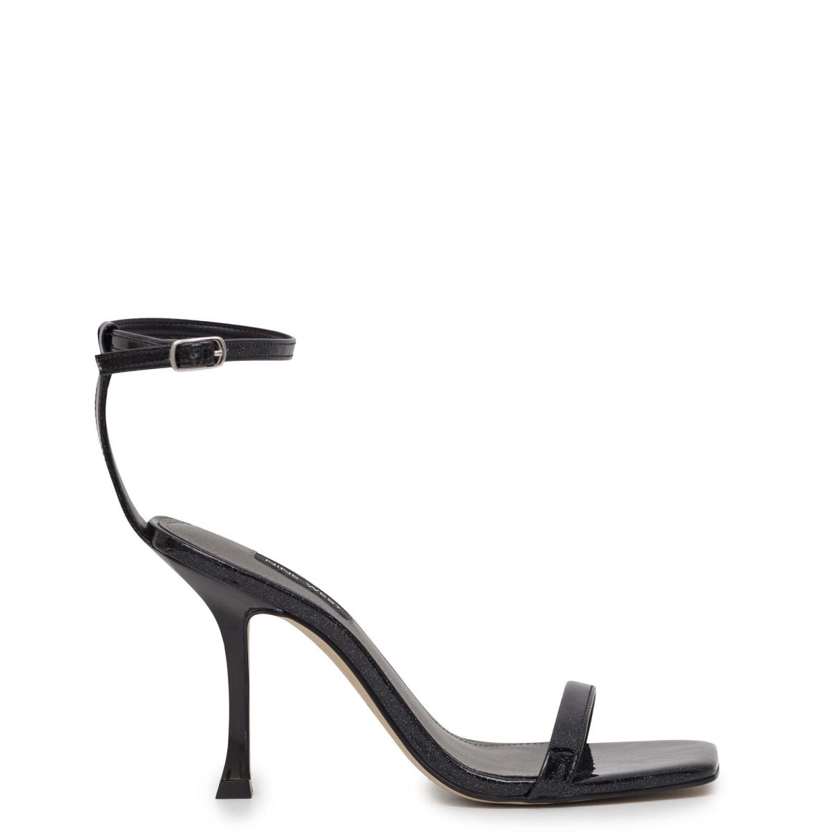 Nine West Yess Ankle Sandaler Med Rem Dam Svarta | 4120USELP