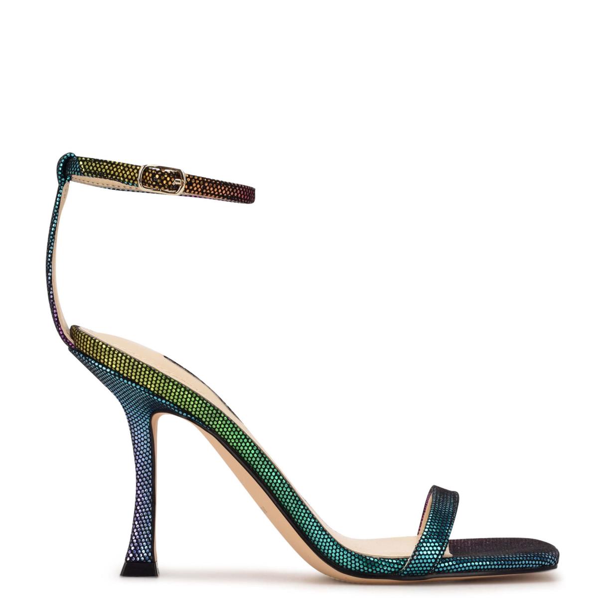 Nine West Yess Ankle Sandaler Med Rem Dam Olika Färger | 9403YUEFC