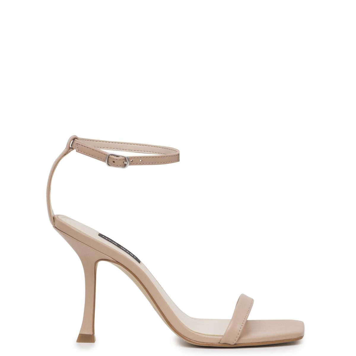 Nine West Yess Ankle Sandaler Med Rem Dam Beige | 9817PFVYR