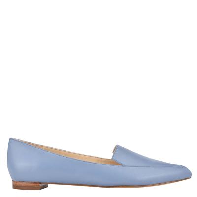 Nine West Abay Smoking Flats Dam Svarta | 3256QUNLA