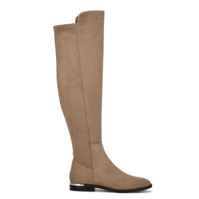 Nine West Allair Breda Calf Over the Knee Stövlar Dam Bruna | 5231WEUYK