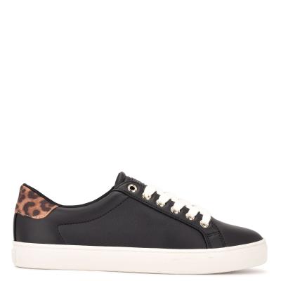 Nine West Best Casual Sneakers Dam Svarta Leopard | 9704PFMRL