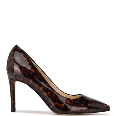 Nine West Ezra Pointy Tå Pumps Dam Kaffe | 0257CBZON