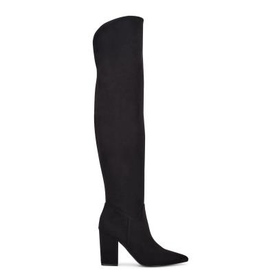 Nine West Goforit Over The Knee Lackstövlar Dam Svarta | 3482NSJFD