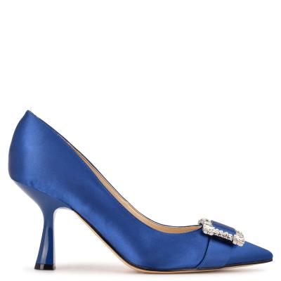 Nine West Helyn Pointy Tå Pumps Dam Blå | 6982VYEOL