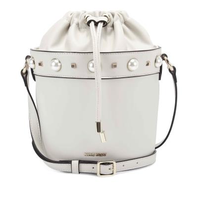 Nine West Laylin Drawstring Bucket Crossbody Väska Dam Vita | 9587YLIZO