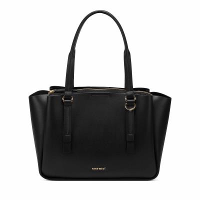 Nine West Maisie Jet Set Satchel Väska Dam Svarta | 2360FZIER