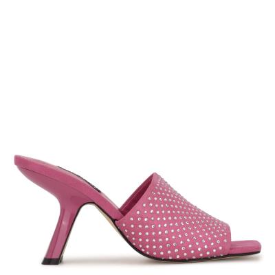 Nine West Partie Klackar Slidesandaler Dam Rosa | 6401TOVUA