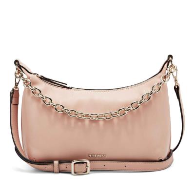 Nine West Ronnie Top Zip Shoulder Bag Axelväska Dam Rosa | 8710QNAIU