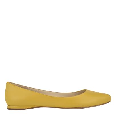 Nine West Speakup Almond Tå Ballerina Dam Gula | 8752NQKLU