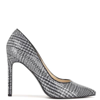 Nine West Tatiana Pointy Tå Pumps Dam Ormskinn Svarta | 4372LZJOH