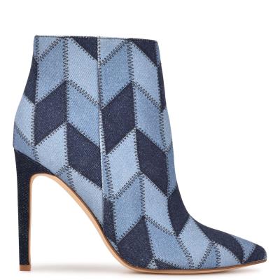 Nine West Tennon Klänning Bootie Kängor Dam Blå | 9875PQFWY