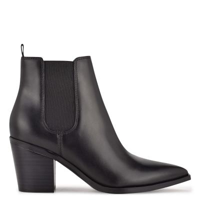 Nine West Wyllis Block Heel Kängor Dam Svarta | 8923KOUEY